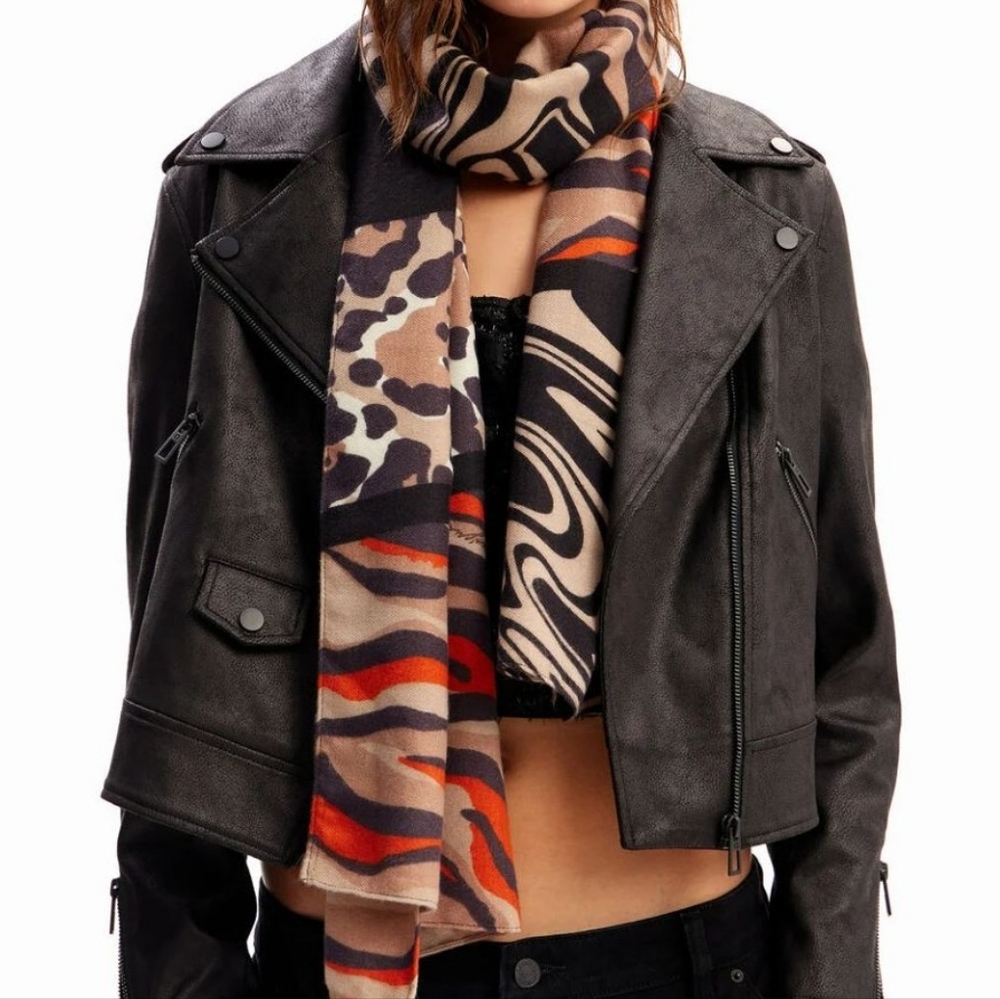 DESIGUAL Scarf Zebra Safari